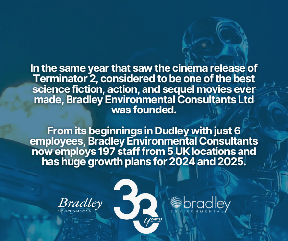 Bradley Environmental Celebrates 33 Years in Business. 