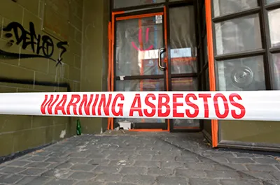 warning asbestos